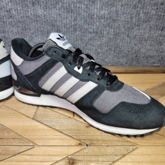 Adidas‎ Originals ZX700 Men's Sneakers Size 12, Black/White, Suede Shoes Casual - Picture 6 of 11